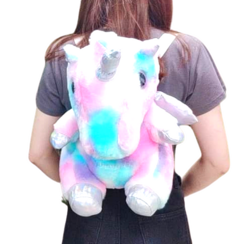 Image of Little Bumper 3D Realistic Unicorn Stuffed Toy Backpack for Kids