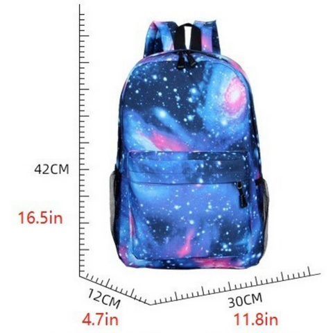 Image of Little Bumper Glow in the Dark Galaxy Lightweight Kids Backpack