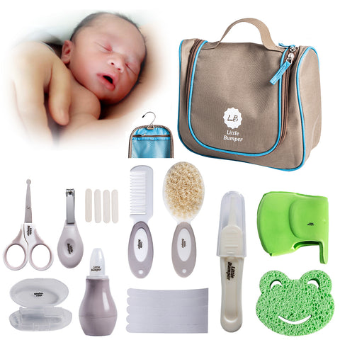Little Bumper Baby Healthcare Grooming Bath Set with Storage Bag