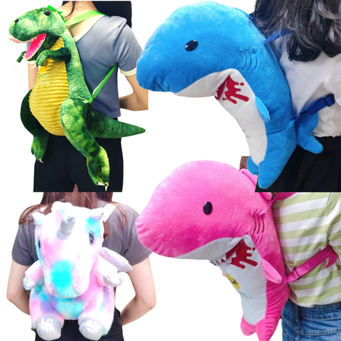 Image of Little Bumper 3D Realistic Stuffed Animal Toy Backpack for Kids