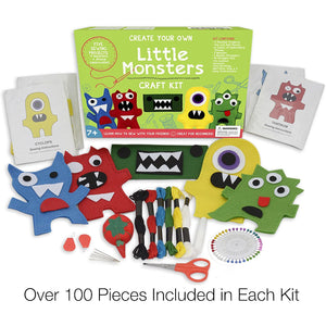 Little Monsters Beginners Sewing Craft Kit for Kids (Ages 7 to 12)
