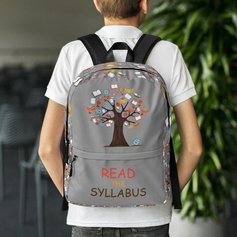 Image of "Read the Syllabus" School Backpack