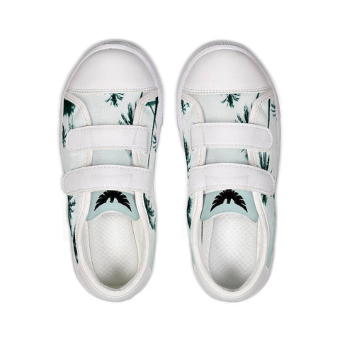 Image of Find-Your-Coast Apparel Kids & Babies - Mother & Kids - Children's Shoes - Boys Find Your Coast Kids Canvas Palm Tree Velcro Sneaker Shoes