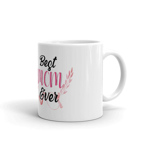 Image of Little Bumper 11oz Best Mom Ever White glossy mug