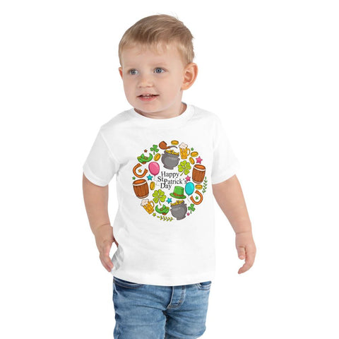 Image of Little Bumper 2T Happy St. Patrick's Day Toddler Short Sleeve Tee