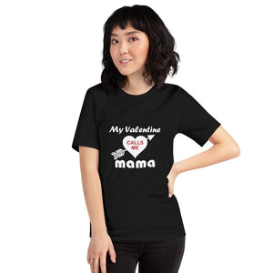Little Bumper 2XL My Valentine Calls me Mama Short-Sleeve Unisex T-Shirt