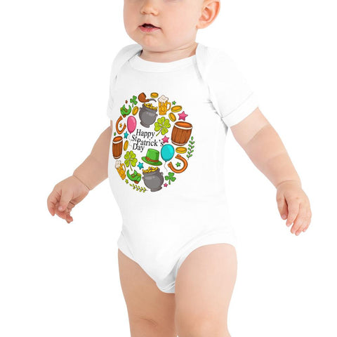 Image of Little Bumper 3-6m "Get Some Luck" St. Patrick's Day Baby Bodysuit