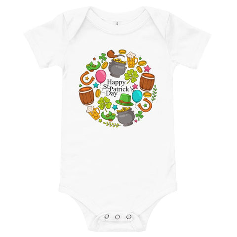 Image of Little Bumper 6-12m "Get Some Luck" St. Patrick's Day Baby Bodysuit