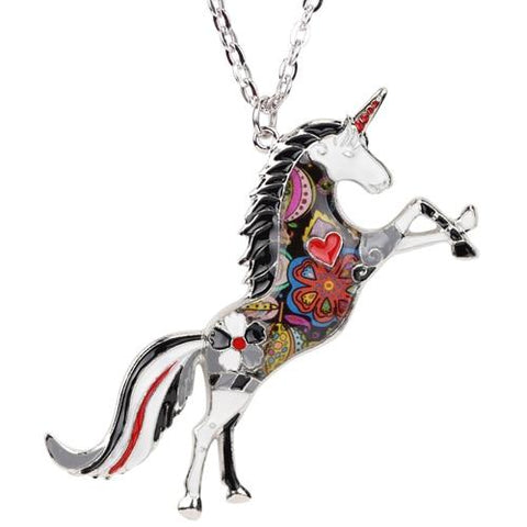 Little Bumper Accessories Black / United States Horse Unicorn Necklace