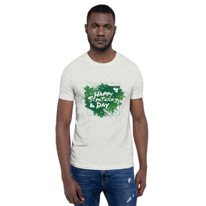 Little Bumper Ash / M "Happy St. Patrick's Day" Short-Sleeve Unisex T-Shirt