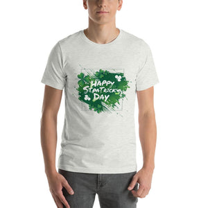 Little Bumper Ash / S "Happy St. Patrick's Day" Short-Sleeve Unisex T-Shirt