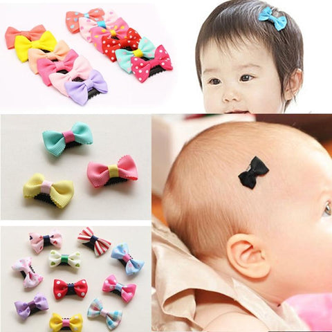 Image of Little Bumper Baby Accessories Baby Girls Scarce Hair Clips 10Pcs/Pack
