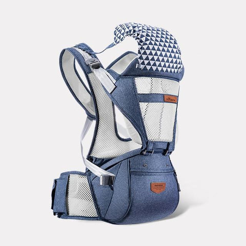 Image of Little Bumper Baby Accessories mesh blue / United States Multifunctional Baby Carrier