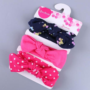 Little Bumper Baby Accessories O / United States Floral Bow baby headbands 3Pcs.