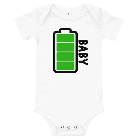 Image of Little Bumper Baby Bodysuit Baby Battery Family Matching Baby Bodysuit