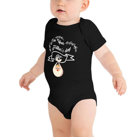 Image of Little Bumper Baby Bodysuit Black / 3-6m I'm Your Father's Day Gift Baby Bodysuit