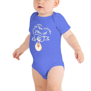 Little Bumper Baby Bodysuit Heather Columbia Blue / 3-6m I'm Your Father's Day Gift Baby Bodysuit