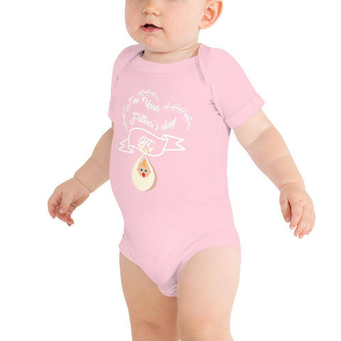 Image of Little Bumper Baby Bodysuit Pink / 3-6m I'm Your Father's Day Gift Baby Bodysuit