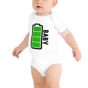 Little Bumper Baby Bodysuit White / 3-6m Baby Battery Family Matching Baby Bodysuit