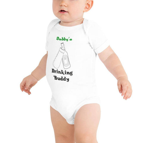 Image of Little Bumper Baby Bodysuit White / 3-6m Daddy's Drinking Buddy Baby Bodysuit