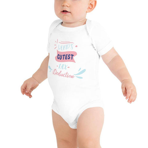 Image of Little Bumper Baby Bodysuit White / 3-6m World's Cutest Tax Deduction Baby Bodysuit
