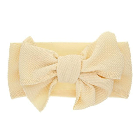 Image of Little Bumper Baby Clothes A / United States Bow Elastic Hairband for Girls