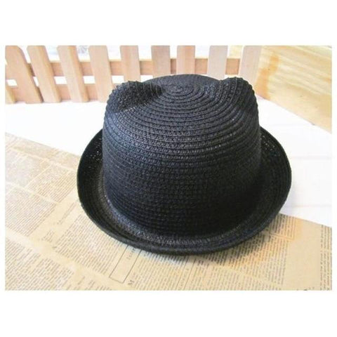 Image of Little Bumper Baby Clothes BK / United States Children Breathable Straw Hat