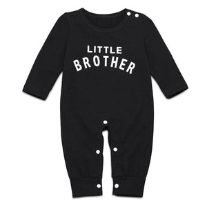 Little Bumper Baby Clothes Black / 6M / United States Letter Long Sleeve Romper