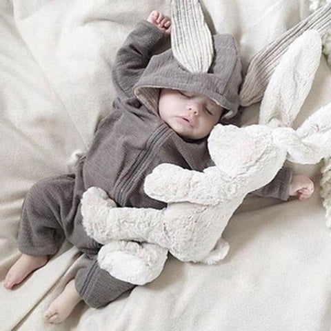 Image of Little Bumper Baby Clothes Bunny Hoodie Baby Rompers