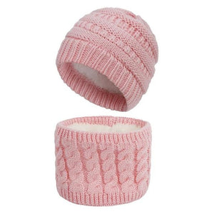 Little Bumper Baby Clothes D / United States Knitted Hairball  Hat +Scarf Set