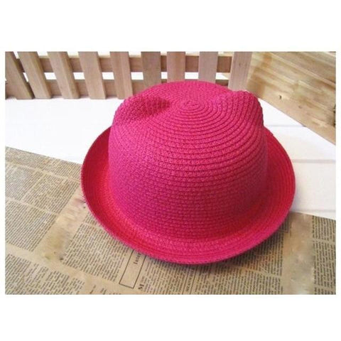 Image of Little Bumper Baby Clothes HTO / United States Children Breathable Straw Hat