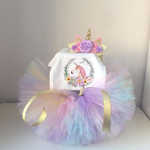 Image of Little Bumper Baby Clothes ITEM 18 Unicorn Party Tutu Girls Dress