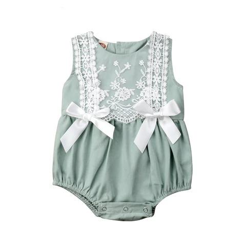 Image of Little Bumper Baby Clothes Lace Ruffles Rompers