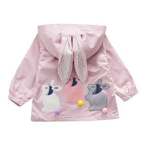 Little Bumper Baby Clothes Pink / 24M / United States Ear Cartoon Hooded Windproof Coat