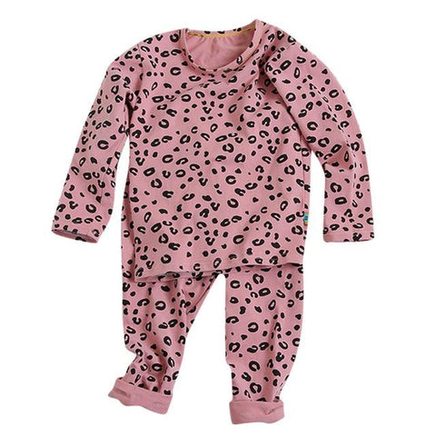 Image of Little Bumper Baby Clothes Pink / 4-5 Years / United States Leopard Sleepwear Pajamas Set