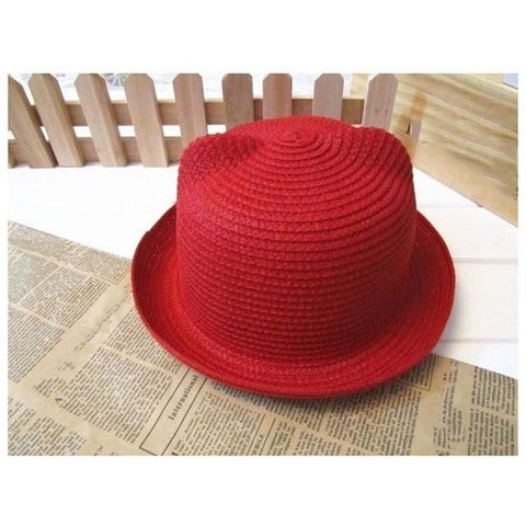 Image of Little Bumper Baby Clothes RD / United States Children Breathable Straw Hat