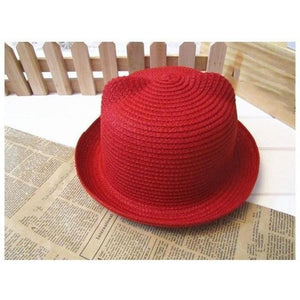 Little Bumper Baby Clothes RD / United States Children Breathable Straw Hat
