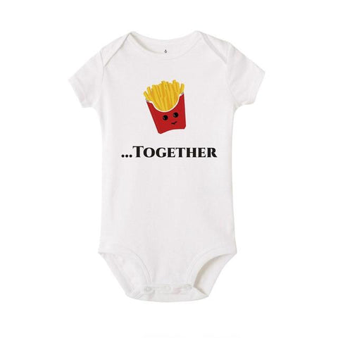 Image of Little Bumper Baby Clothes SA56-SRPWH- / 9M Twin Baby Onesies Outfits