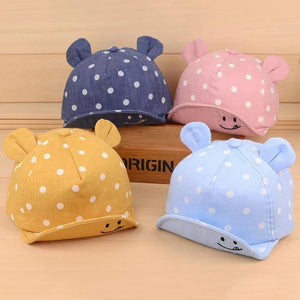 Little Bumper Baby Clothes Smiling Face Dotted Sun Hat for Babies