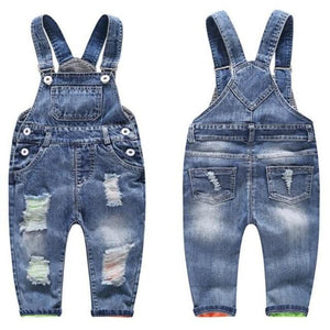 Little Bumper Baby Clothes Spring Autumn 1 / 4T / United States Jeans Baby  Jumpsuit Pants