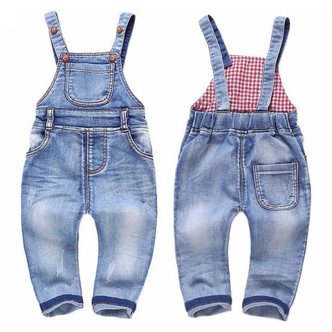 Image of Little Bumper Baby Clothes spring summer / 5T / United States Jeans Baby  Jumpsuit Pants