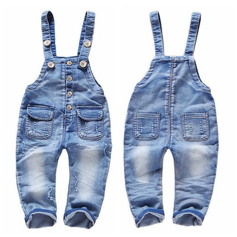 Image of Little Bumper Baby Clothes spring summer / 9-12M / United States Jeans Baby  Jumpsuit Pants
