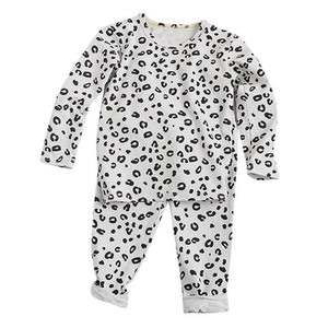 Little Bumper Baby Clothes White / 2-3 Years / United States Leopard Sleepwear Pajamas Set