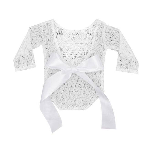 Image of Little Bumper Baby Clothes White / United States / one size Newborn Baby Photography Lace Romper