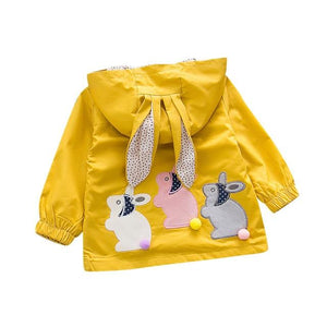 Little Bumper Baby Clothes Yellow / 24M / United States Ear Cartoon Hooded Windproof Coat