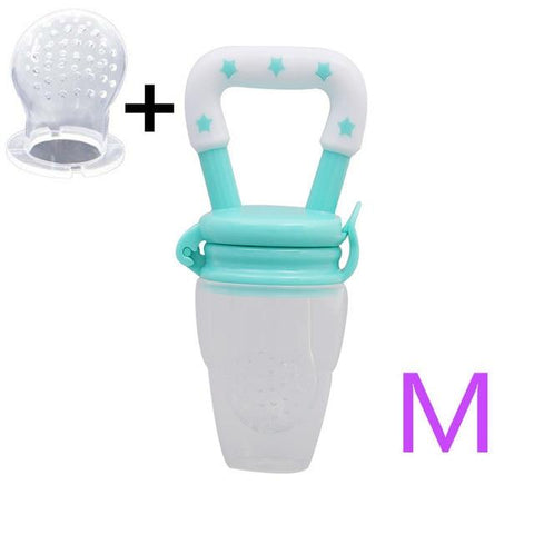 Image of Little Bumper Baby Feeding light green  M / United States Baby Food Fresh Fruit Feeder Teething Pacifier
