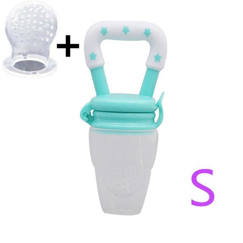 Image of Little Bumper Baby Feeding light green  S / United States Baby Food Fresh Fruit Feeder Teething Pacifier
