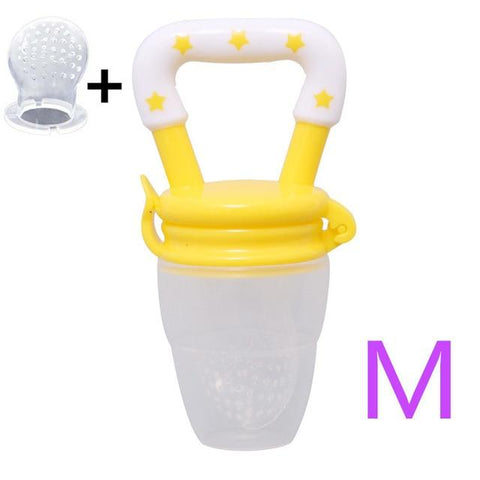Image of Little Bumper Baby Feeding light yellow  M / United States Baby Food Fresh Fruit Feeder Teething Pacifier