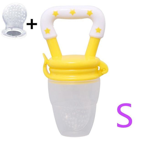 Image of Little Bumper Baby Feeding light yellow  S / United States Baby Food Fresh Fruit Feeder Teething Pacifier
