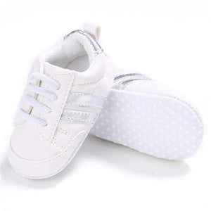 Little Bumper Baby Shoes 02 / 7-12 Months Newborn Two Striped First Walkers Shoes